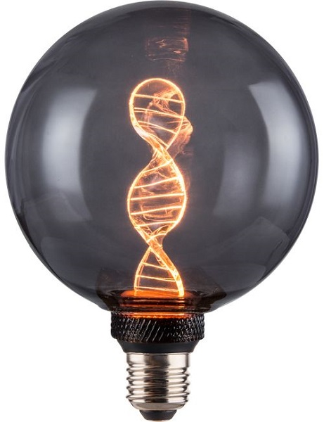 SPL Vintage LED DNA globelamp125mm 3,5W E27 230V 1800K kleur 818 smoke dimbaar