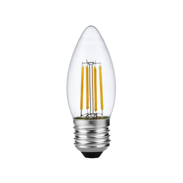 SPL filament LED kaarslamp 4W E27 230V 2500K kleur 925 helder dimbaar