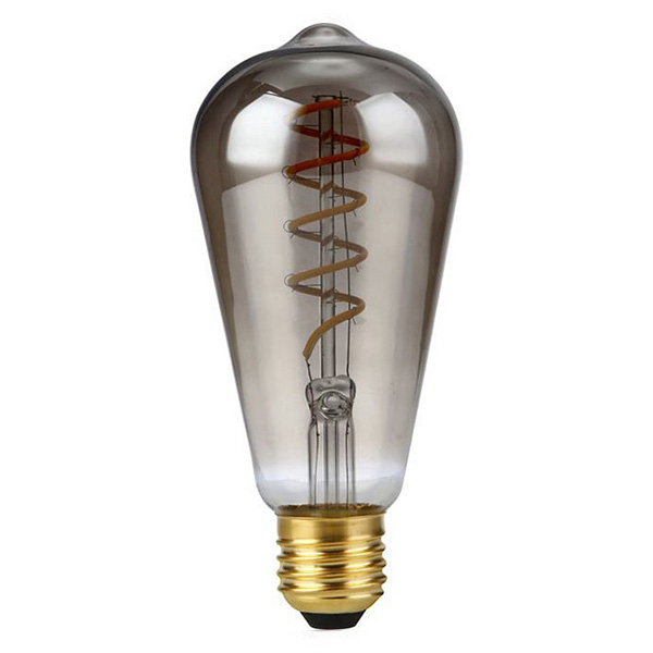 SPL Flex Rustika ST64 filament LEDlamp 4W E27 230V 2200K kleur 922 Smoke dimbaar