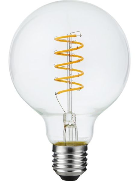SPL flexLED filament LED globelamp 95mm AX 4,5W E27 230V 922 2200K helder dimbaar