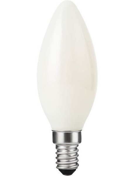 SPL LED kaarslamp DTW 4W=30W E14 230V 927-920 2700K-2000K opaal dimbaar