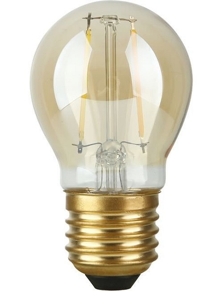 SPL filament LED kogellamp 2,9W E27 230V 922 2200K goud dimbaar