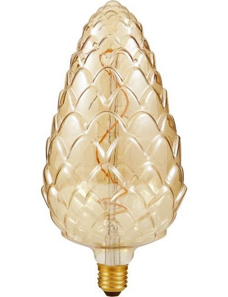 SPL filament XXL Flex Pine-Cone LEDlamp 4W E27 230V 920 2000K goud dimbaar