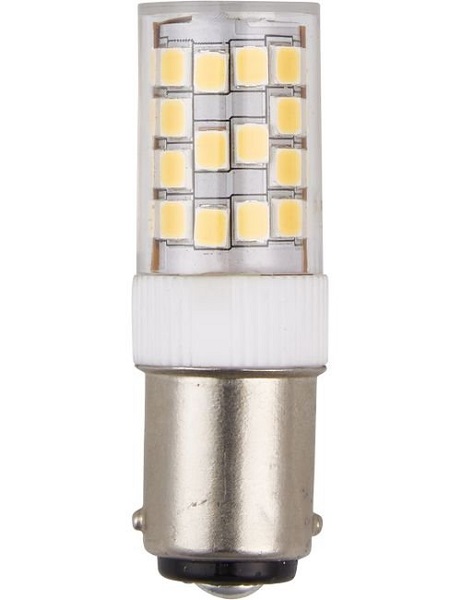 SPL LED buislamp 3,5W Ba15d 230V 830 3000K helder dimbaar