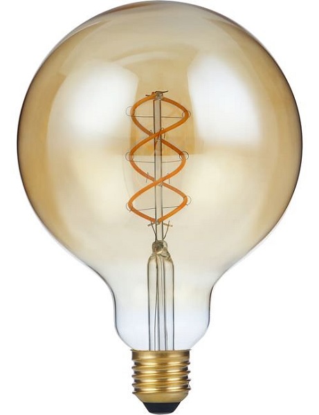 SPL flexLED filament LED globelamp 125mm DH 5W E27 230V 920 2000K goud dimbaar