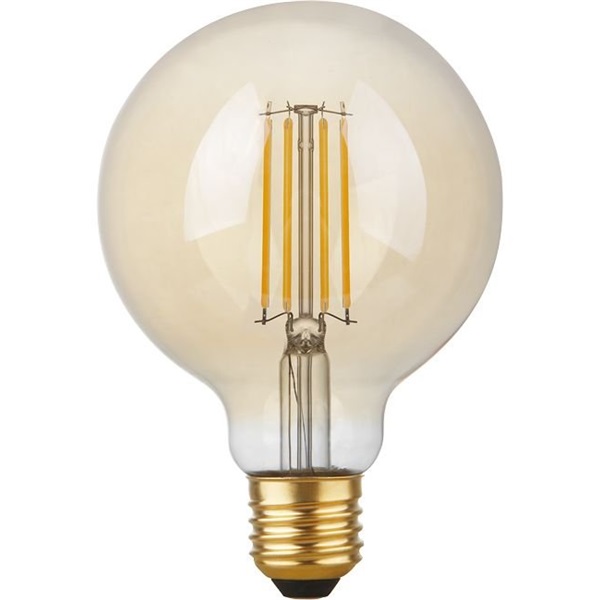 SPL filament LED globelamp 95mm 4,7W E27 220V-240V 922 2200K goud dimbaar