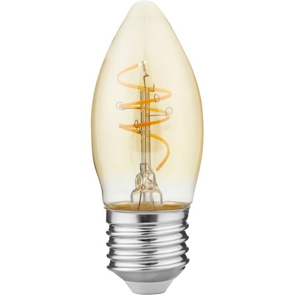 SPL Slim Flex filament LED kaarslamp 4,2W E27 220V-240V 922 2200K goud dimbaar