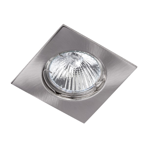 Focus inbouwspot MR16 vierkant vast geborsteld 
