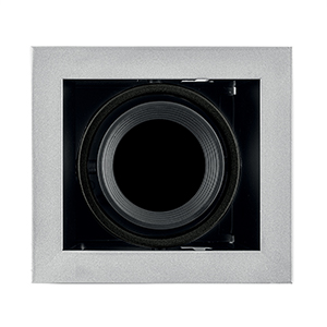 Dura ZKR1-STB cardan inbouwarmatuur 1xES50 GU10 15W zwart (rand zwart, kardanisch gedeelte zwart, binnenzijde zwart, lampring zwart)