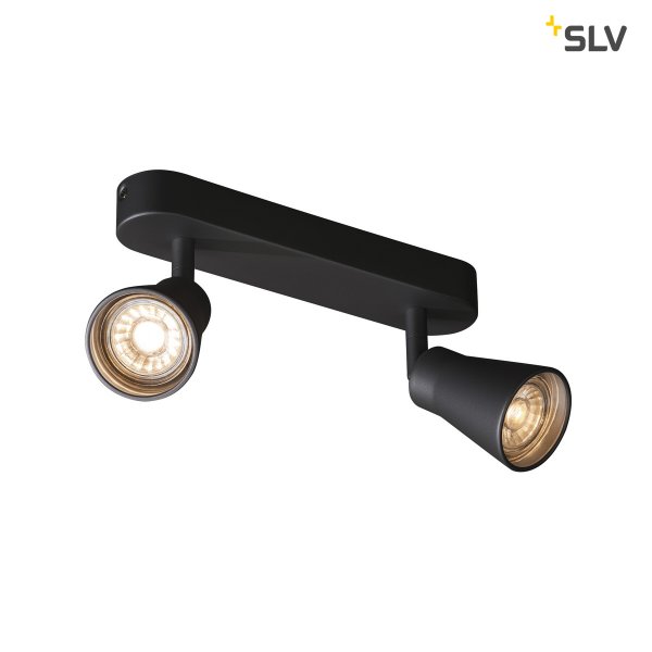 SLV 1000889 AVO wandlamp Double 2xGU10 max. 50W zwart