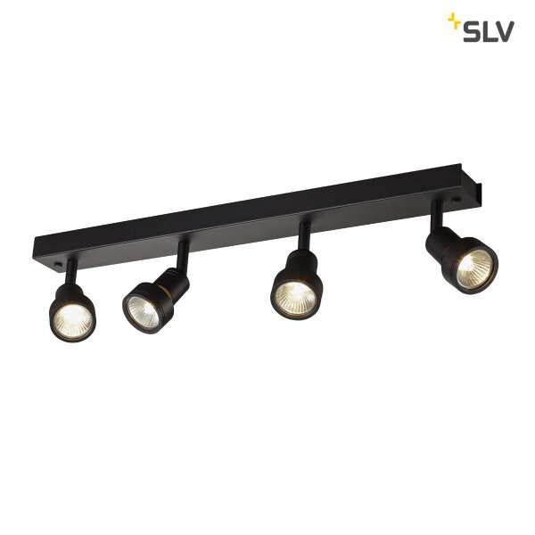 SLV 1002029 Puri Quad wandlamp 4xGU10 max. 50W zwart