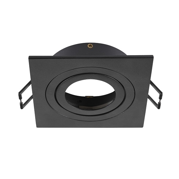 SLV 1007340 New Tria 75 DL inbouwspot vierkant kantelbaar zonder lampvoet zwart