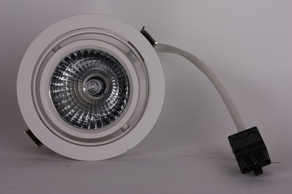 Leuchtwerk Kompass Kompact Rondo CDM-TC 20W 830 WFL 38° wit
rond cardanisch inbouwarmatuur compleet met lamp, GST 3 polige koppeling tussen armatuur en elektronisch voorschakelapparaat (EVSA) en aansluitsnoer zonder stekker
