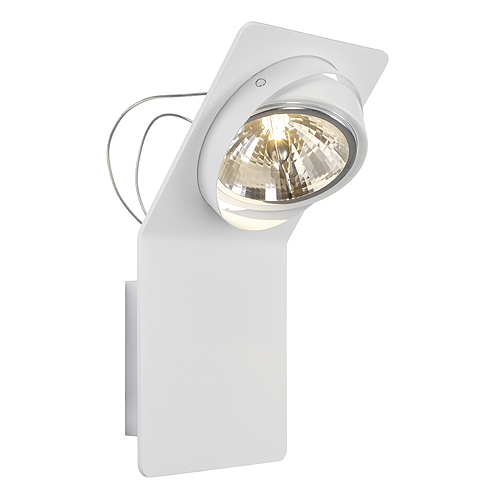 SLV Jessy WL-1 QR111 G53 75W wand- en plafond opbouwarmatuur met trafo wit 147001 311232
