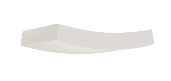 SLV 148016 Plastra curve wand opbouwarmatuur 100W R7s 78mm gips overschilderbaar wit