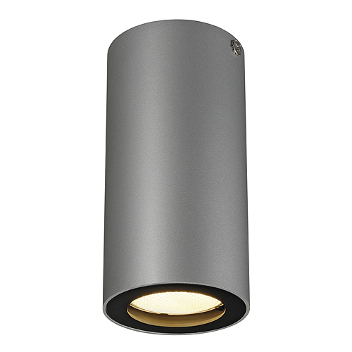 SLV 151814 Enola B GU10 ES50 35W plafond opbouwarmatuur zilvergrijs/zwart