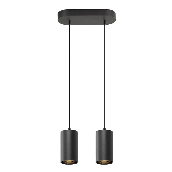 SLV 1006433 Asto Tube pendelarmatuur 2xGU10 10W zwart