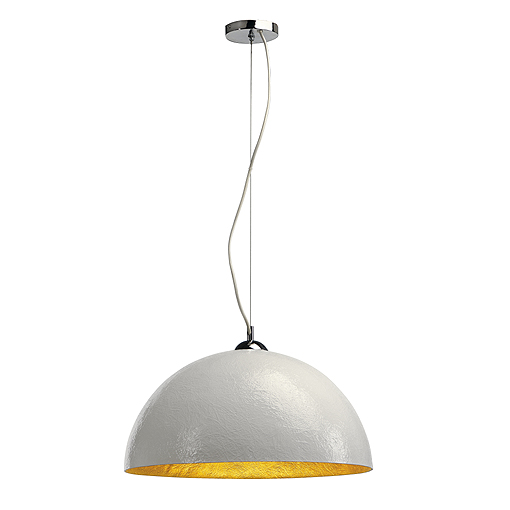 SLV 155531 Forchini 50 E27 pendelarmatuur E27 40W met stofkabel wit/goud