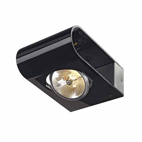 SLV Retrosix QRB Wall QR111 G53 50W opbouwarmatuur zwart 147594