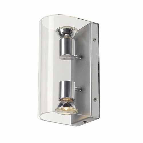 SLV Retrosix Up-down Wall GU10 2x50W opbouwarmatuur helder 147585