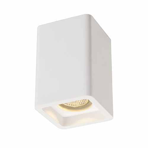 SLV 148004 Plastra CL-1 GU10 ES50 35W plafond opbouwarmatuur gips