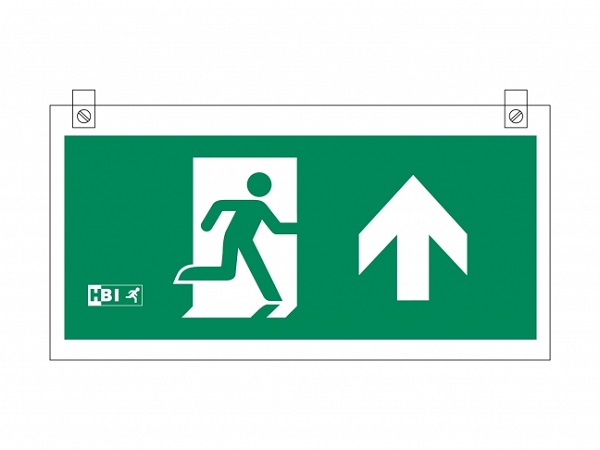 HBI 204PQB pictogram persoon pijl boven voor 200 serie Polaris II plafondmontage enkelzijdig ISO7010