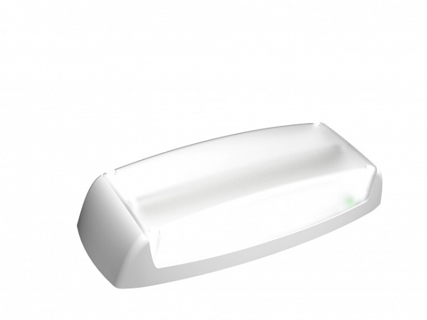 HBI 440 Fortem 4XL0909SRG3K noodverlichtingsarmatuur LED 9W kleur 830  licht- en bewegingssensor IP65 grijs