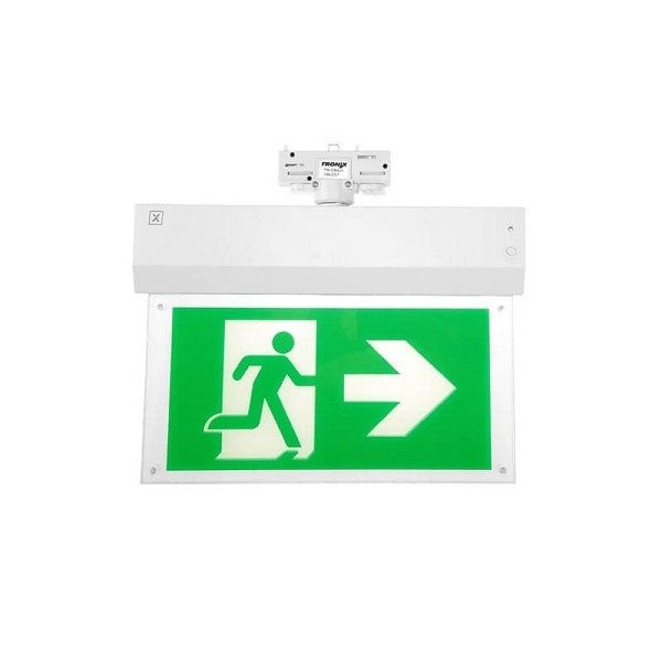 Tronix 600-060 LED noodverlichting 1W 750 5000K IP20 nood/continu 3f railarmatuur wit