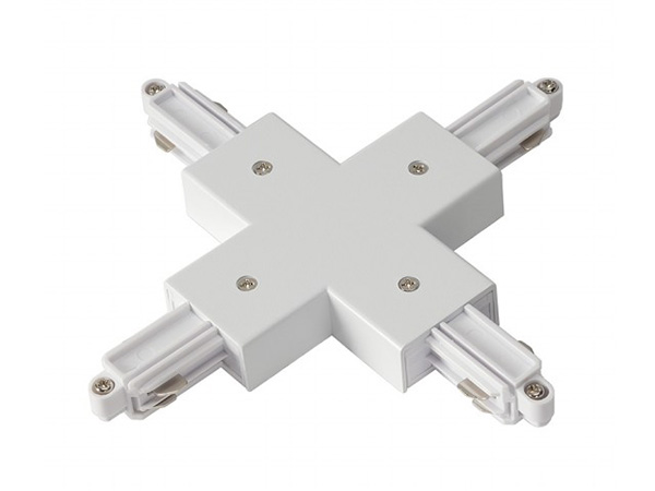 SLV 143161 kruisstuk voor 1 fase rail wit