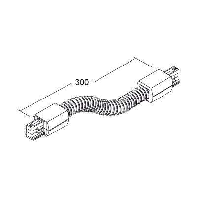 Ivela 3f rond bocht flexibel wit