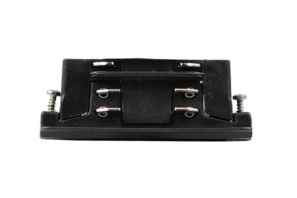 Ivela 3f vierkant en rond koppelstuk elektrisch zwart