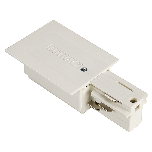 Eutrac 555 1 3201 6 voeding 3f rail aarde rechts inbouw wit