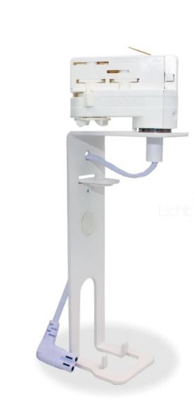 Beugel met 3 fase adaptor voor Sonos One en Sonos One SL luidspreker wit