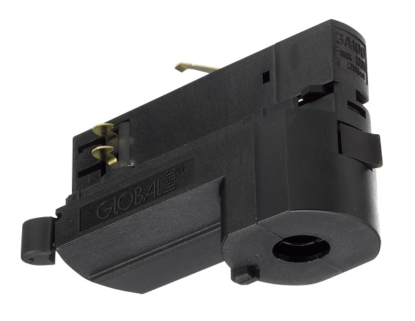 Nordic Global GA100-2 3f railadaptor zwart met schuifschakelaar ipv draaiwiel