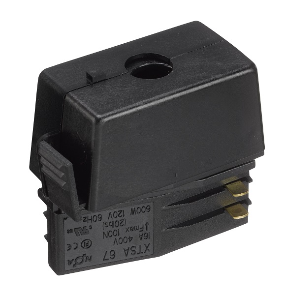 Nordic Global XTSA 67-2 3f railadaptor om 3f+N 400V aftakking te maken zwart