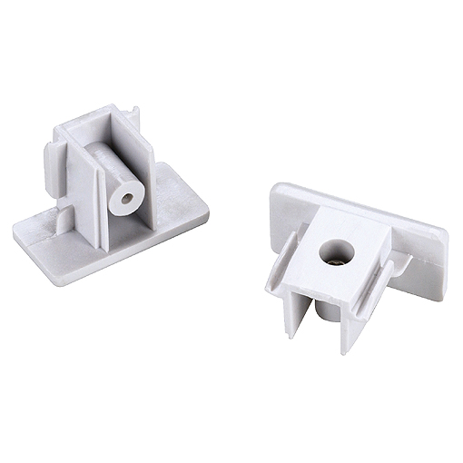 SLV 143131 1 fase opbouw spanningsrail eindkappen per 2 wit