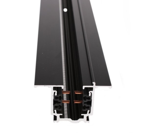 Nordic Global XTSF 4100-2 3f spanningsrail inbouw 1m zwart