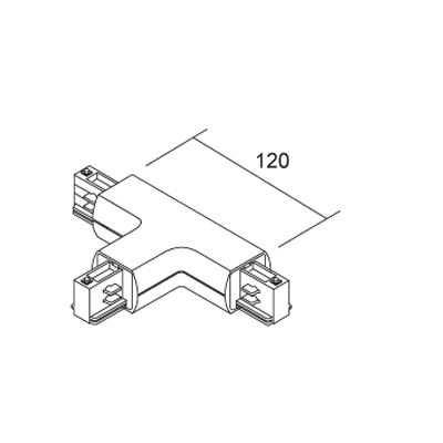 Ivela 7621-11-W31 3f rond T stuk aarde buiten links wit