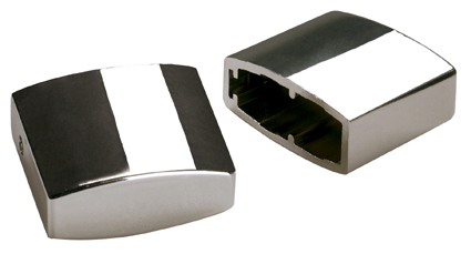 SLV Easytec II eindkappen per 2 chroom 185142 309774