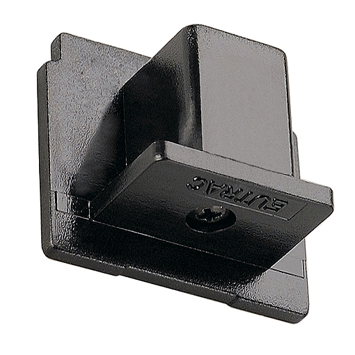 Eutrac 555 0 1217 2 eindkap 3f rail zwart