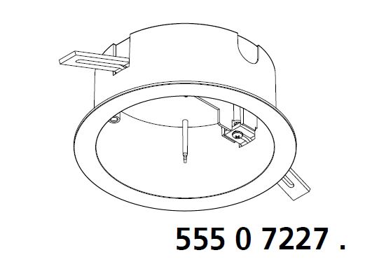 Eutrac 555 0 7227 1 inbouwpot voor Monopoint wit (oude kleur t/m 31-12-2017)