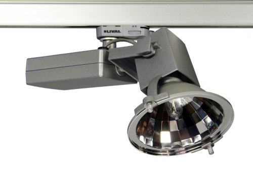 Lival Nation CDM-T 70W 830 EVSA 3f zilvergrijs WFL
Railstraler met universele 3 fase railadaptor, geïntegreerd elektronisch vsa kompleet met Philips Mastercolour CDM-T lamp van 70W kleur 830 reflector wideflood 44°
