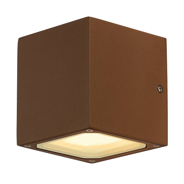 SLV Sitra Cube wand opbouwarmatuur IP44 voor GX53 spaarlamp 2x9W leverbaar in diverse uitvoeringen