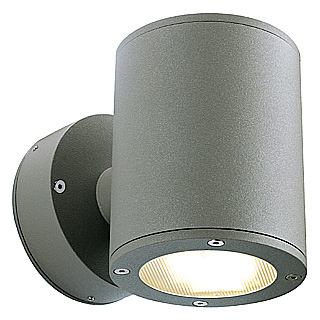 SLV 230365 Sitra Wall Up Down GX53 2x9W wand opbouwarmatuur IP44 antraciet