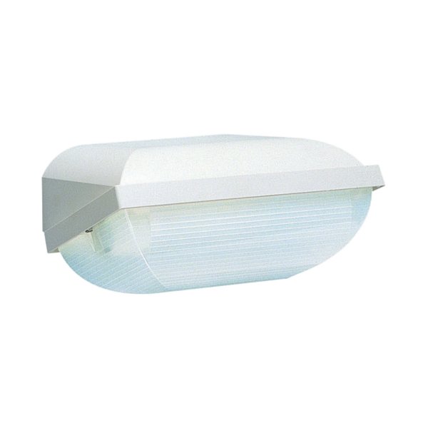 Philips FWC 120 K beveiligingsarmatuur wit met PL-C 18W 827 4 pins lamp