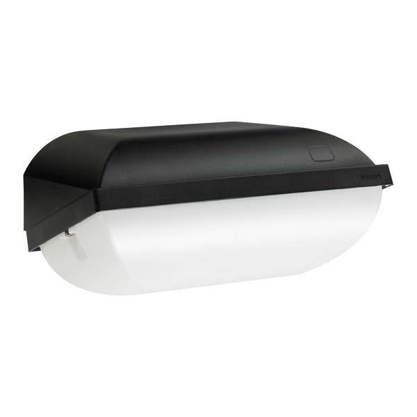 Philips BWC120 LED 18W 830 IP54 beveiligingsarmatuur zwart zonder schemerschakelaar