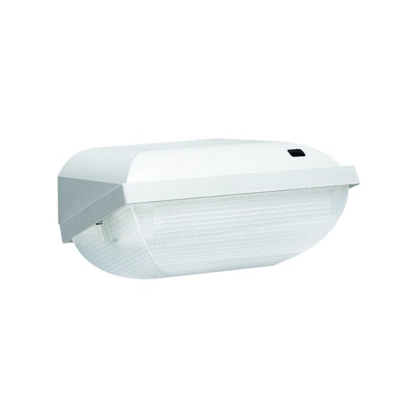 Philips FWC 120 KP beveiligingsarmatuur wit met PL-C 18W 827 4-pins lamp + schemerschakelaar