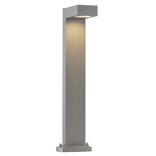 SLV 232294 Quadrasyl SL 75 GX53 11W bolderarmatuur met betonankerset IP44 zilvergrijs