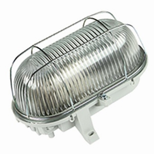 Bulleye 100W gloeilamp E27 kunststof + draadkorf IP44