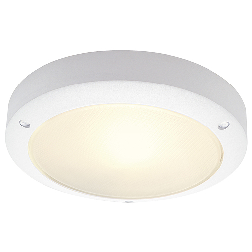SLV 229071 Bulan E14 60W gesatineerd glas wand- en plafond opbouwarmatuur IP44 wit